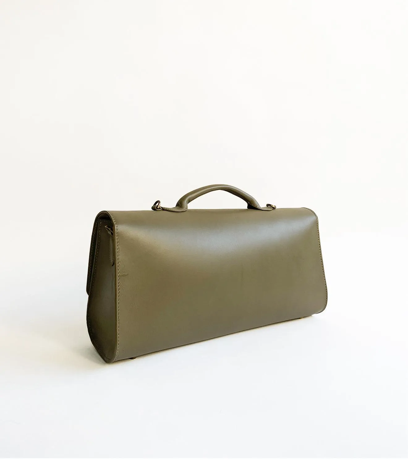 Olive messenger bag
