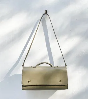 Olive messenger bag