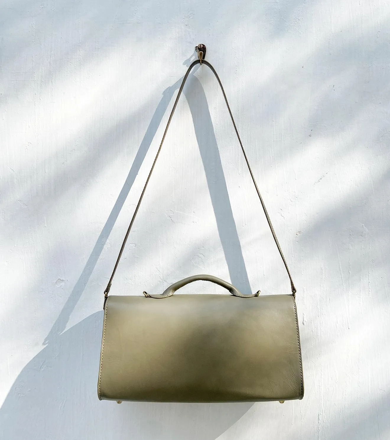 Olive messenger bag