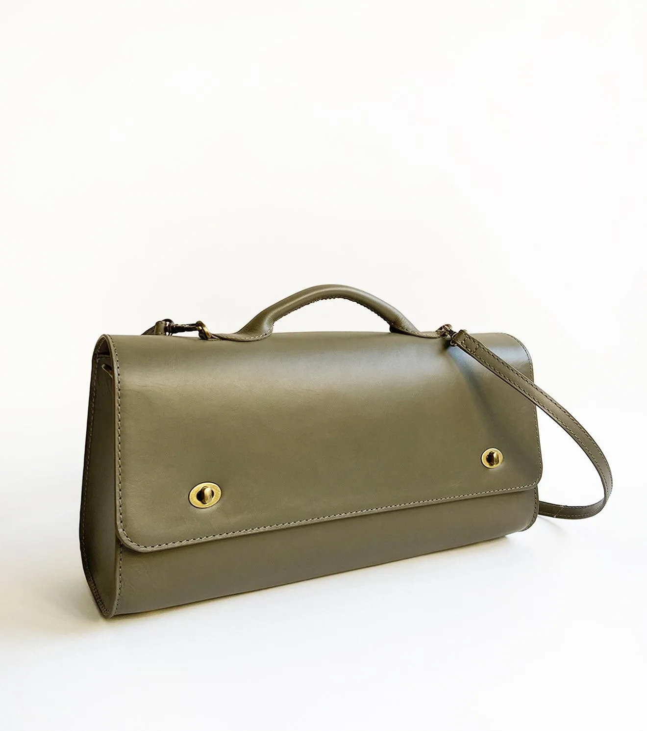 Olive messenger bag