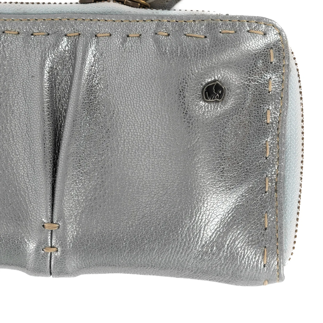 Olwethu : Ladies Leather Clutch Purse in Tallio Grid