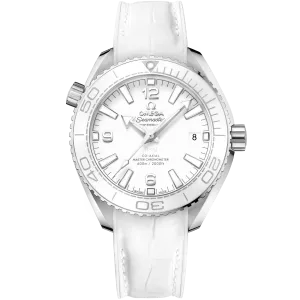 Omega Seamaster Planet Ocean 600M 39.5mm steel on leather strap