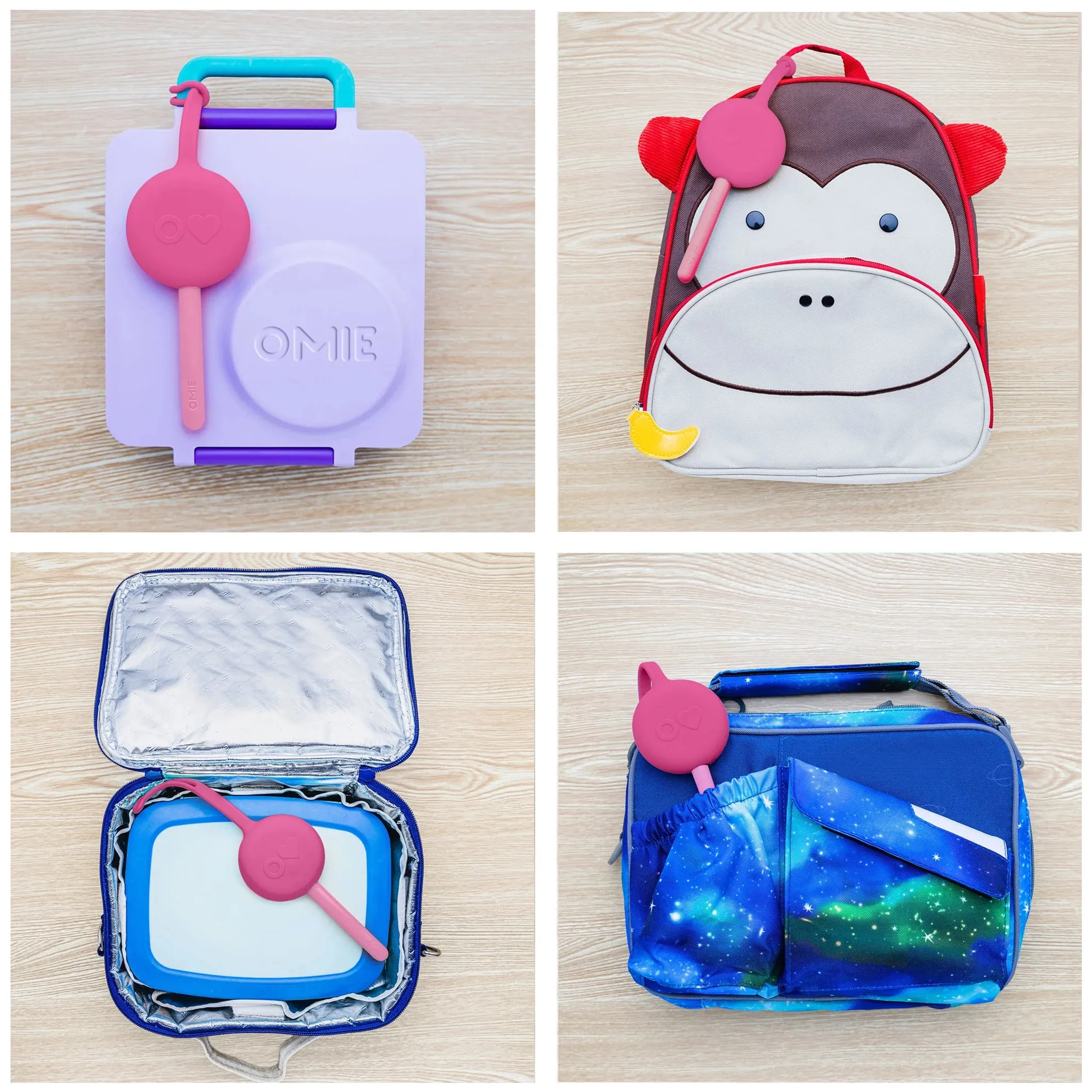 Omie Omiepod Kids Cutlery Set 3 Designs Kids Lunch Time