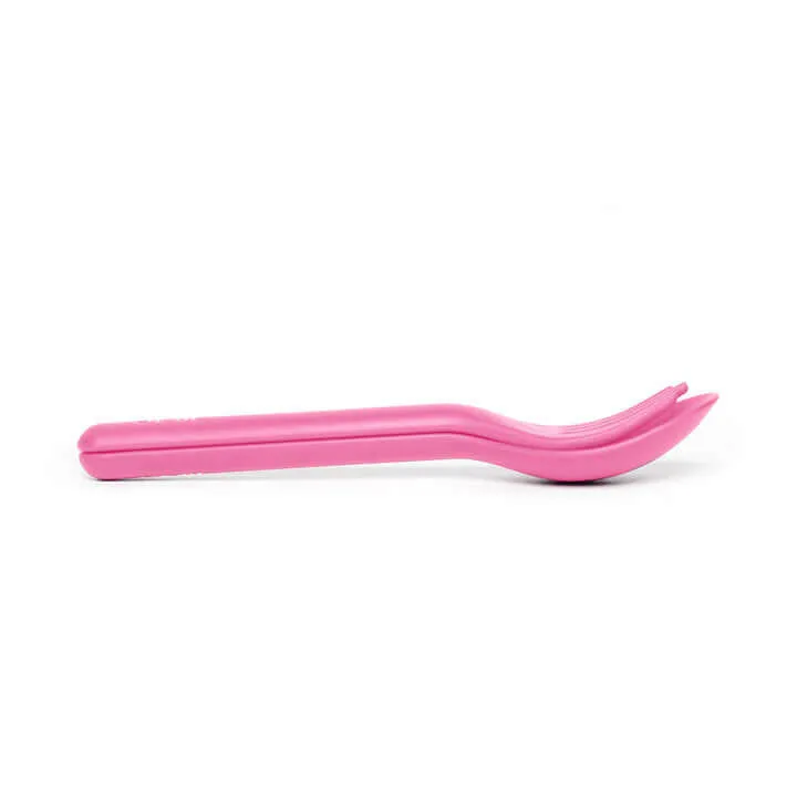 OmiePod & Fork, Spoon Set - Bubble Pink
