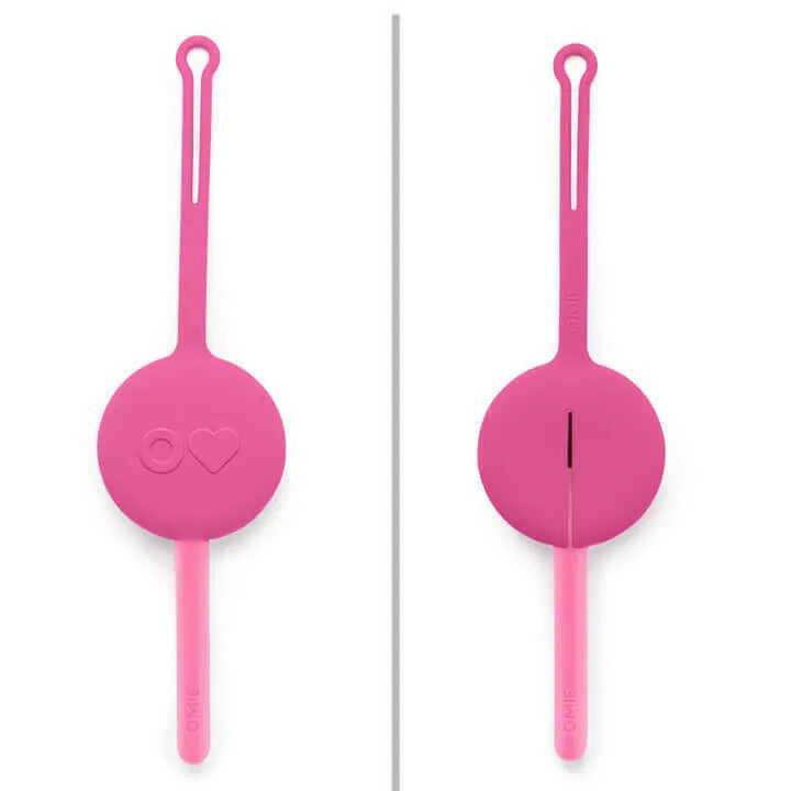OmiePod & Fork, Spoon Set - Bubble Pink