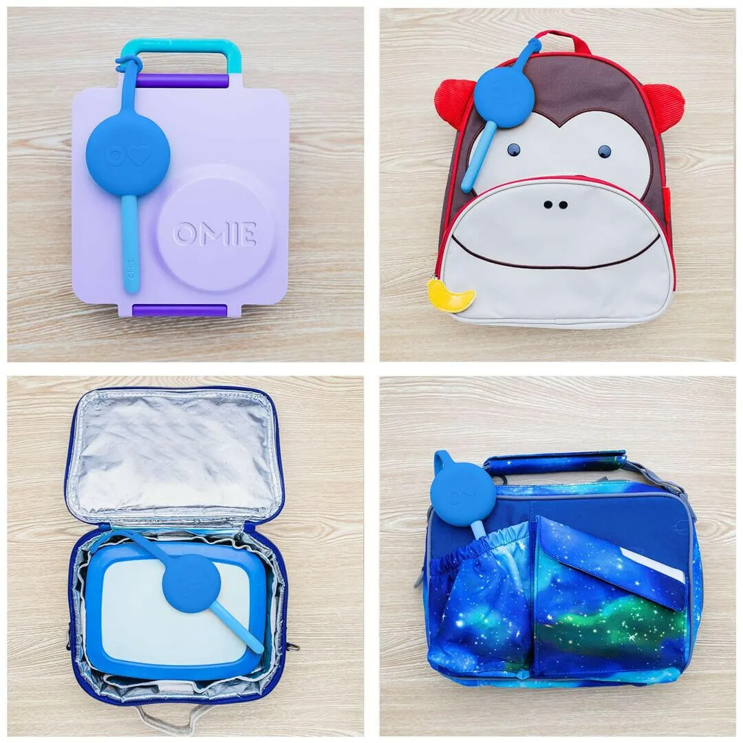 OmiePod & Fork, Spoon Set - Capri Blue