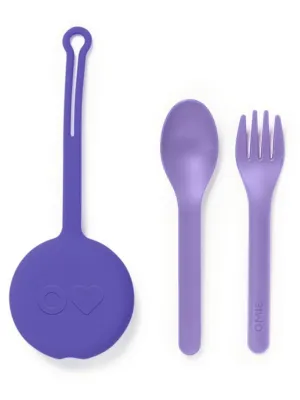 OmiePod & Fork, Spoon Set - Lilac