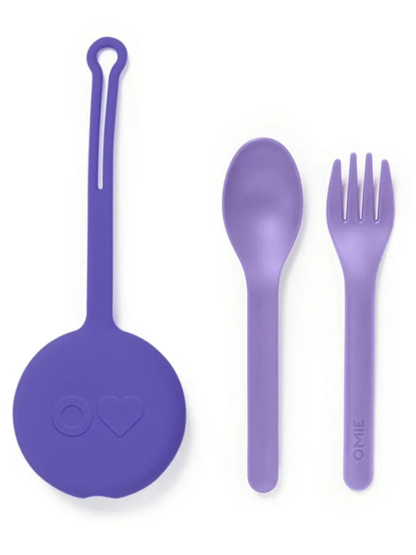 OmiePod & Fork, Spoon Set - Lilac