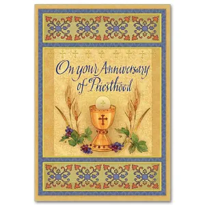 On Your Anniversary of Priesthood Greeting Card