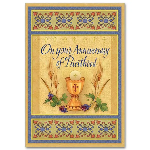 On Your Anniversary of Priesthood Greeting Card
