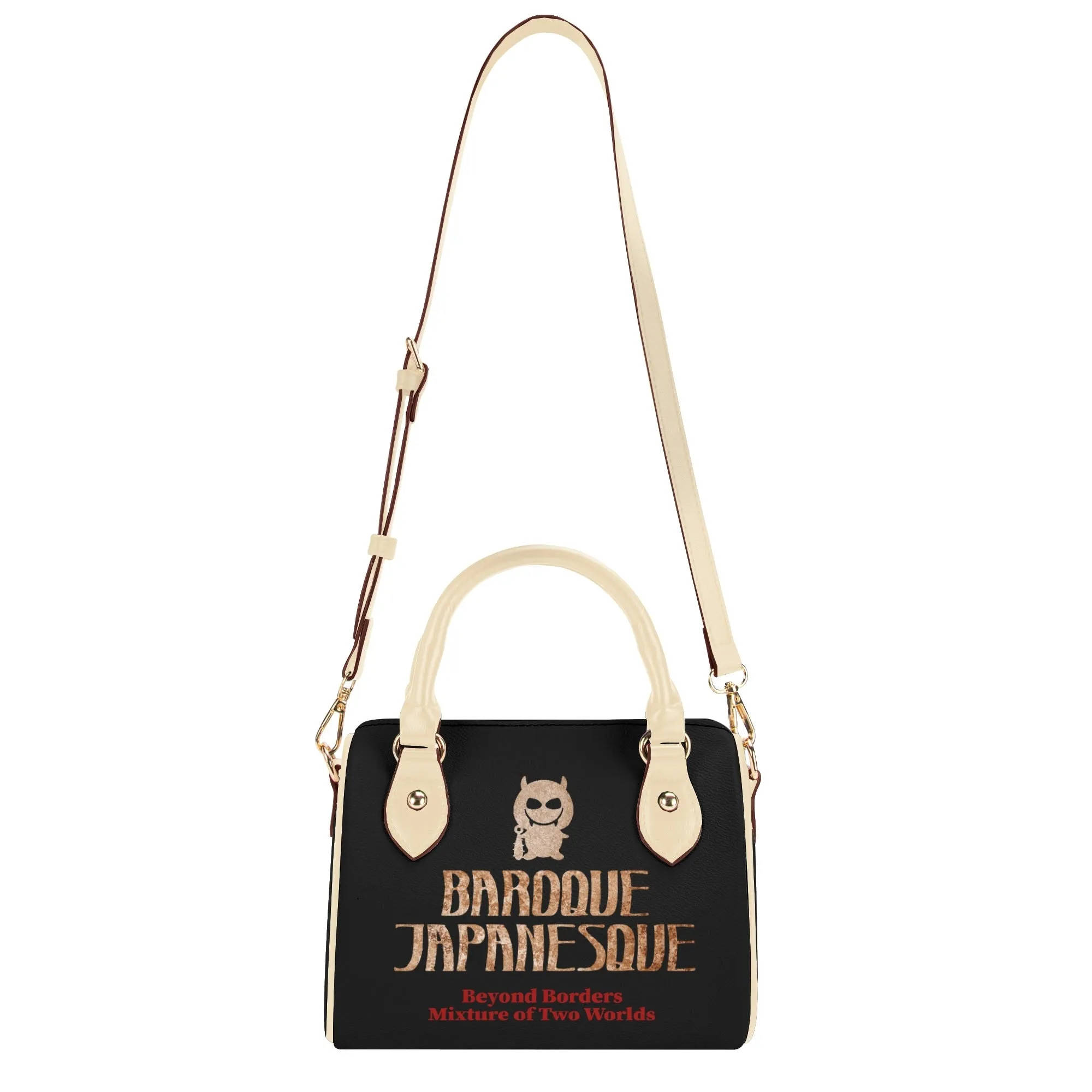 ONIQUE BLACK Womens Leather Mini Small Boston Bag Satchel Handbag