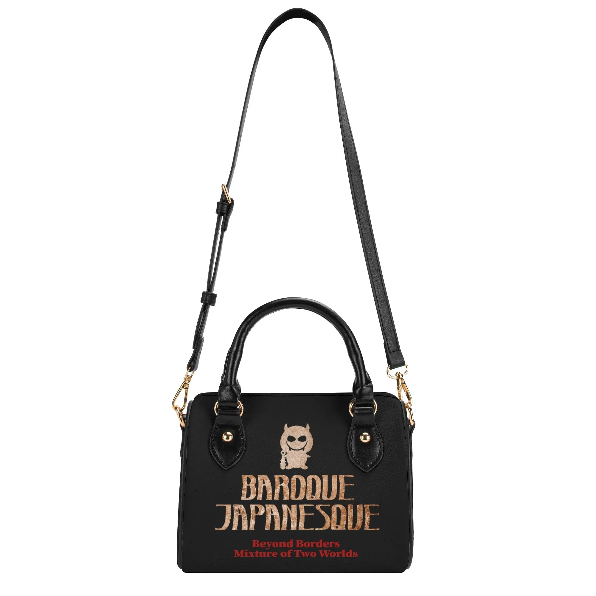 ONIQUE BLACK Womens Leather Mini Small Boston Bag Satchel Handbag