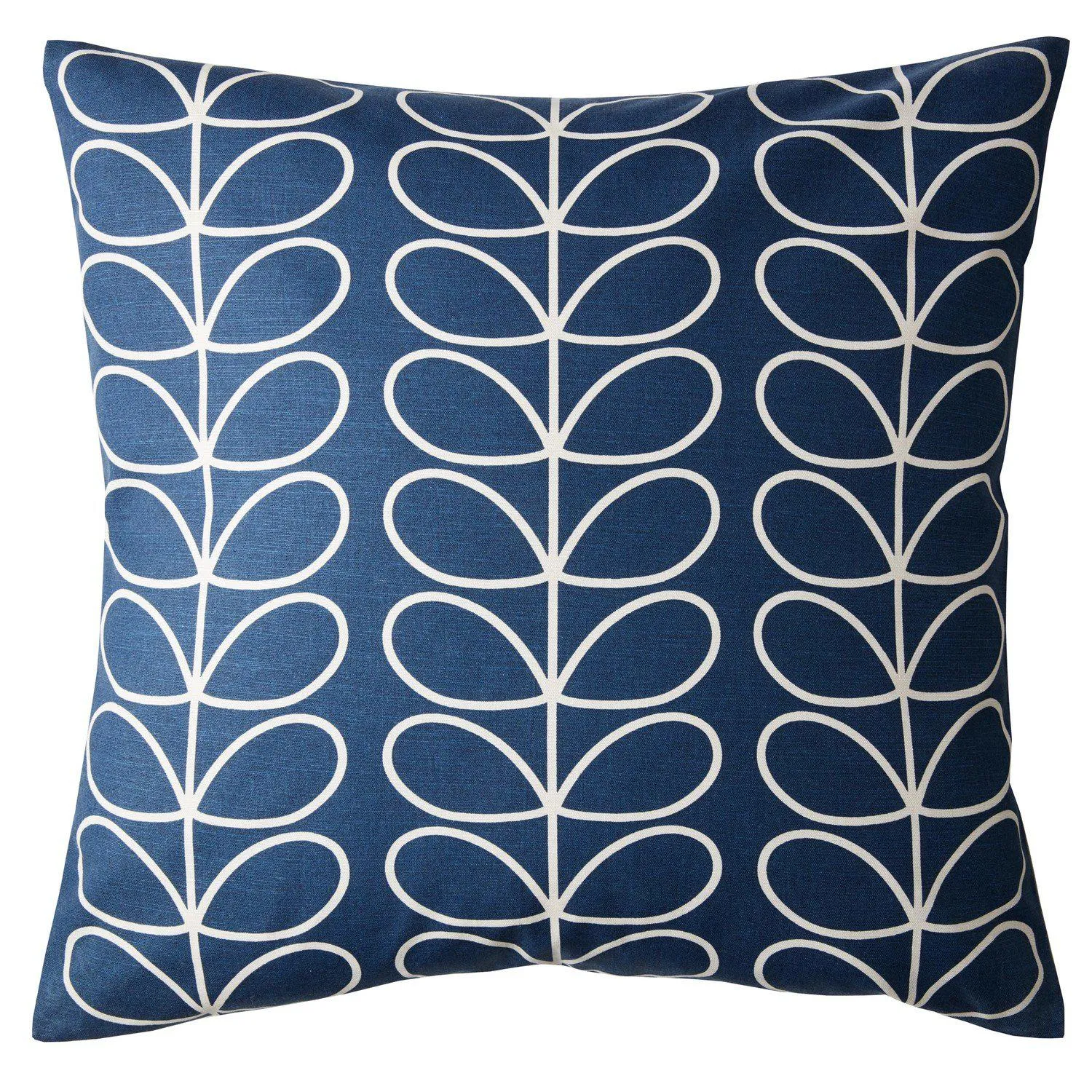 Orla Kiely Small Linear Stem Cushion - Whale