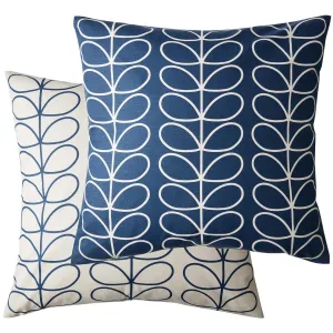 Orla Kiely Small Linear Stem Cushion - Whale