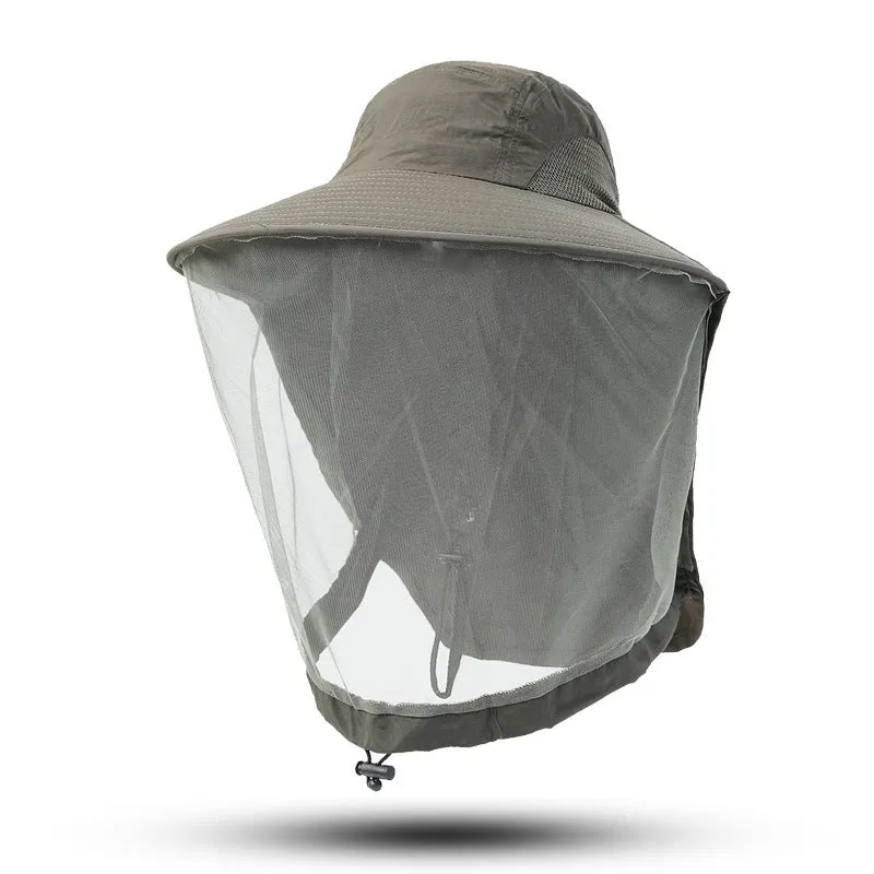 Outdoor Sun Protection Hat Large Brim Sun Protection Mesh