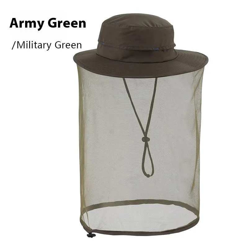 Outdoor Sun Protection Hat Large Brim Sun Protection Mesh