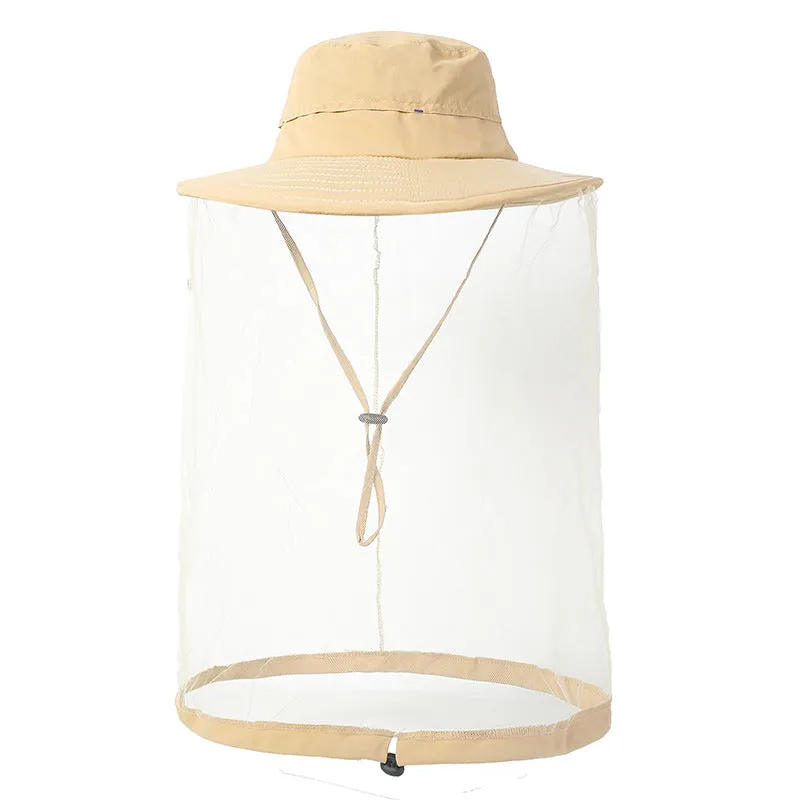 Outdoor Sun Protection Hat Large Brim Sun Protection Mesh