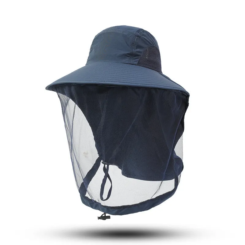 Outdoor Sun Protection Hat Large Brim Sun Protection Mesh