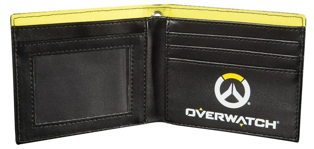 Overwatch Junkrat Bi Fold Graphic Wallet Black