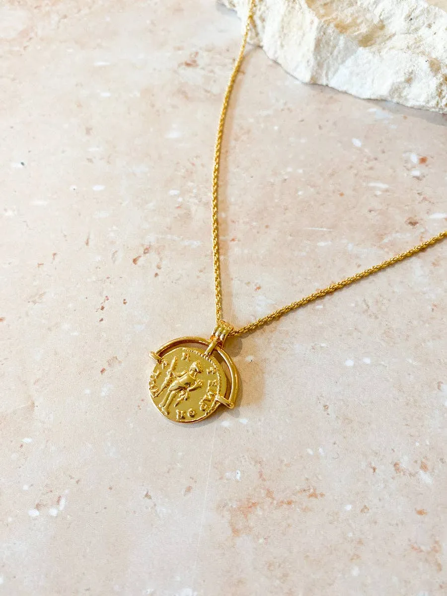 Pandora Necklace - Gold Plated Charm