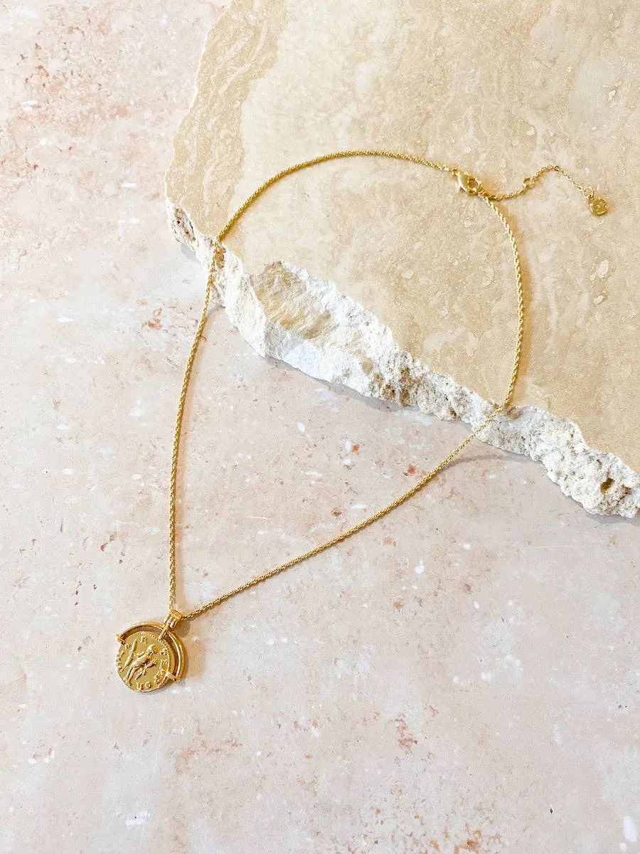 Pandora Necklace - Gold Plated Charm