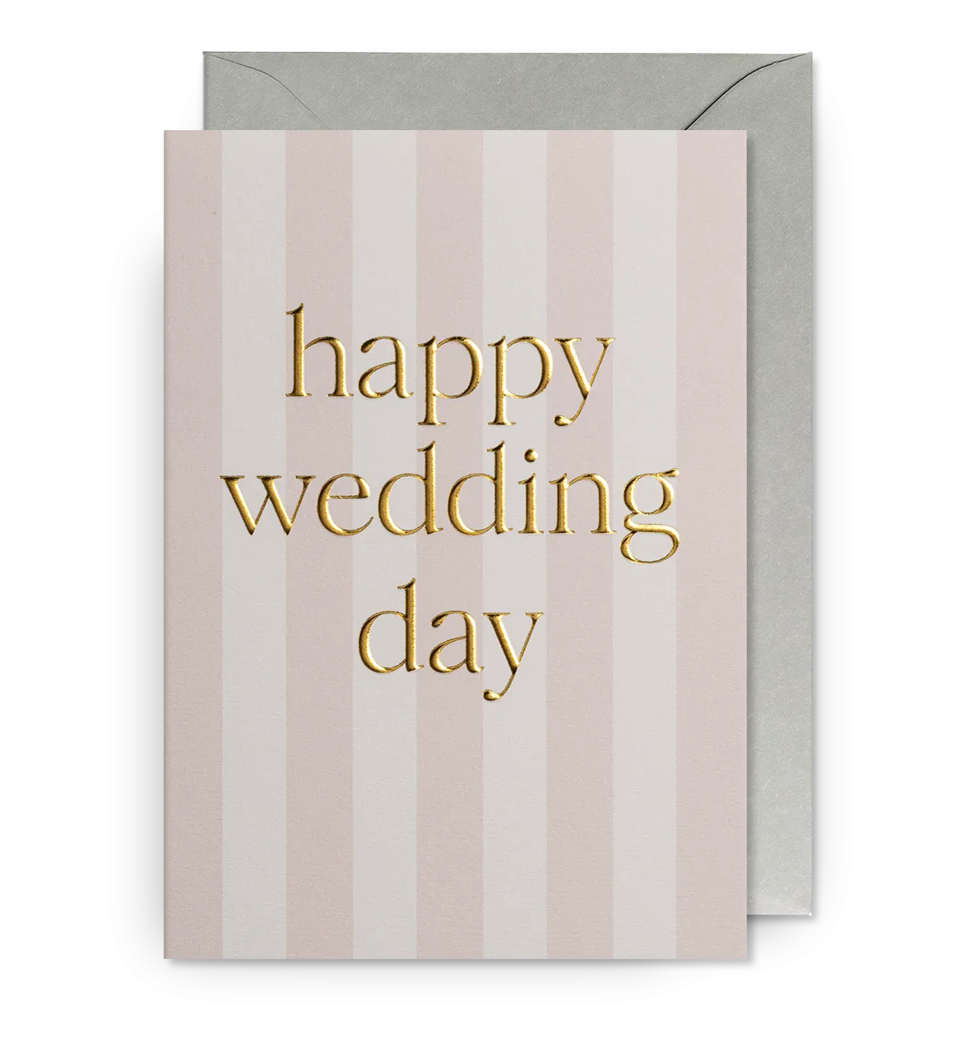 Pastel Striped Happy Wedding Day