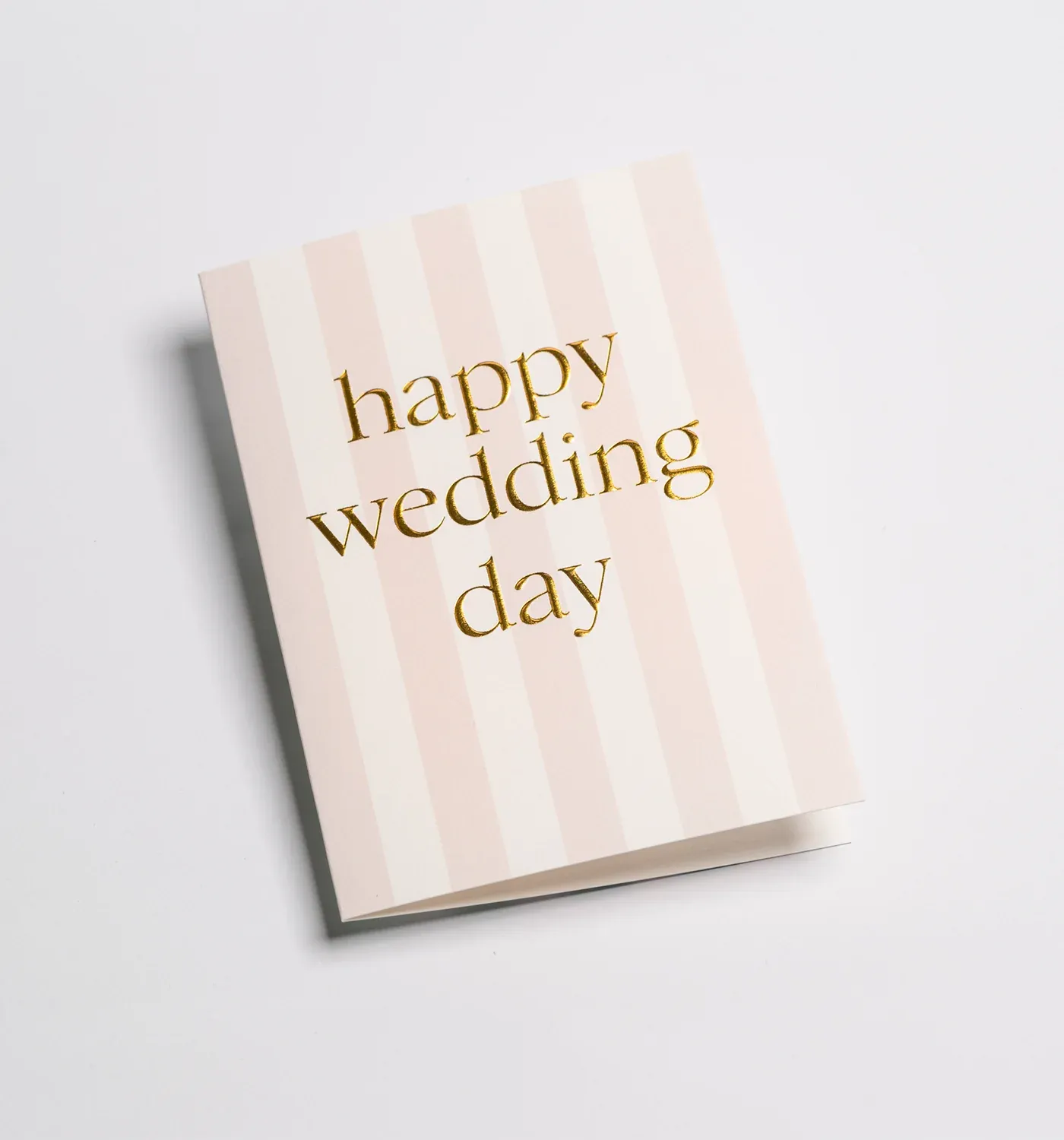 Pastel Striped Happy Wedding Day