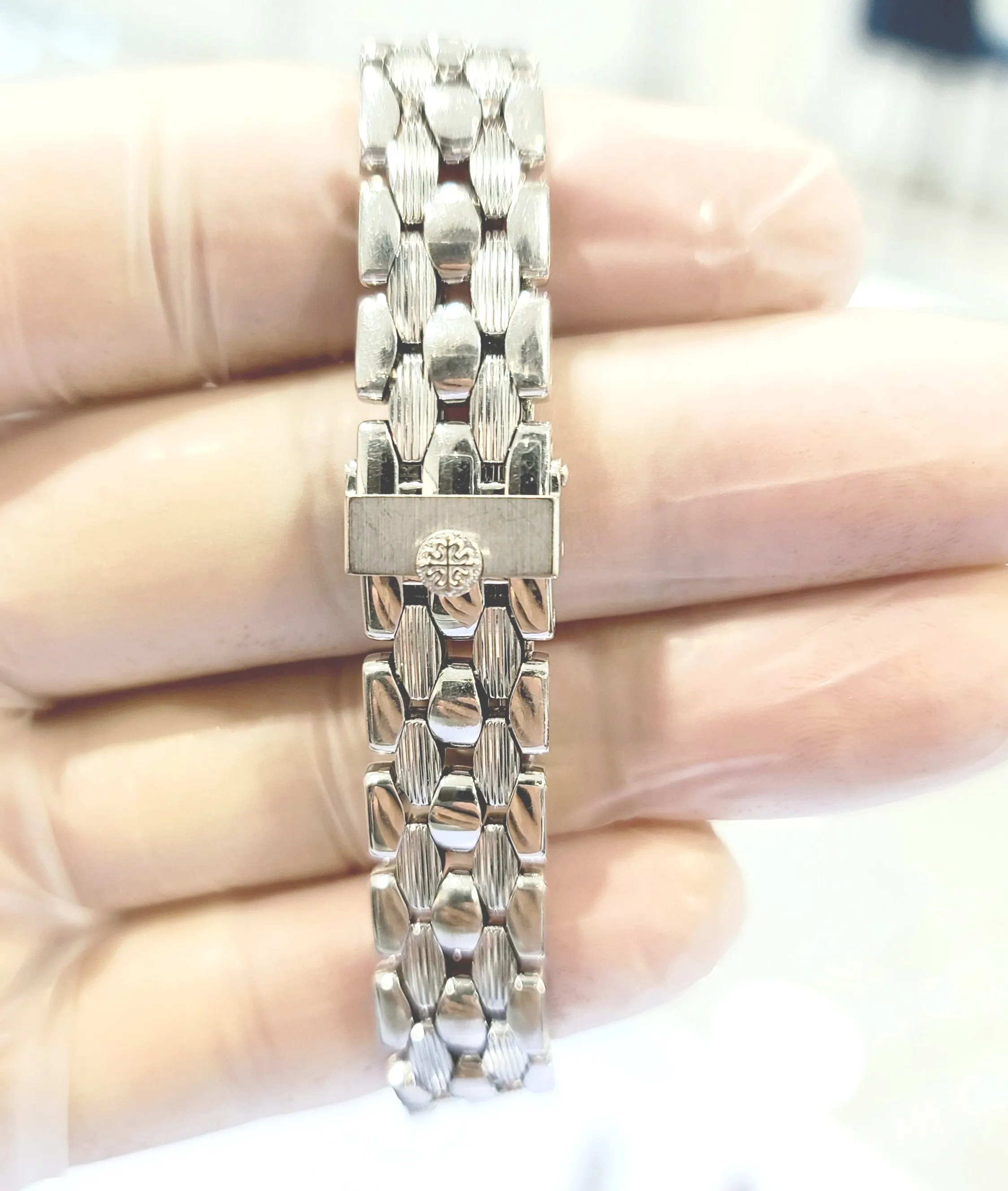 Patek Philippe Neptune White Gold Diamond Ladies Watch 4881