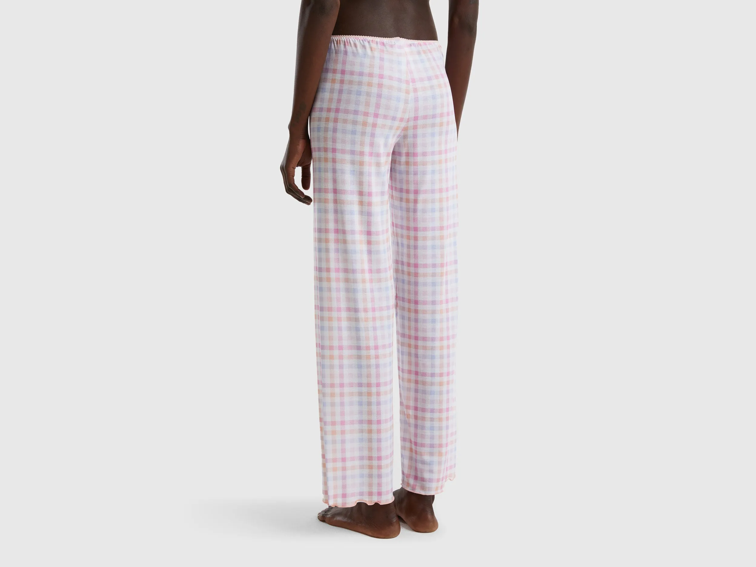 PATTERNED TROUSERS IN STRETCH VISCOSE