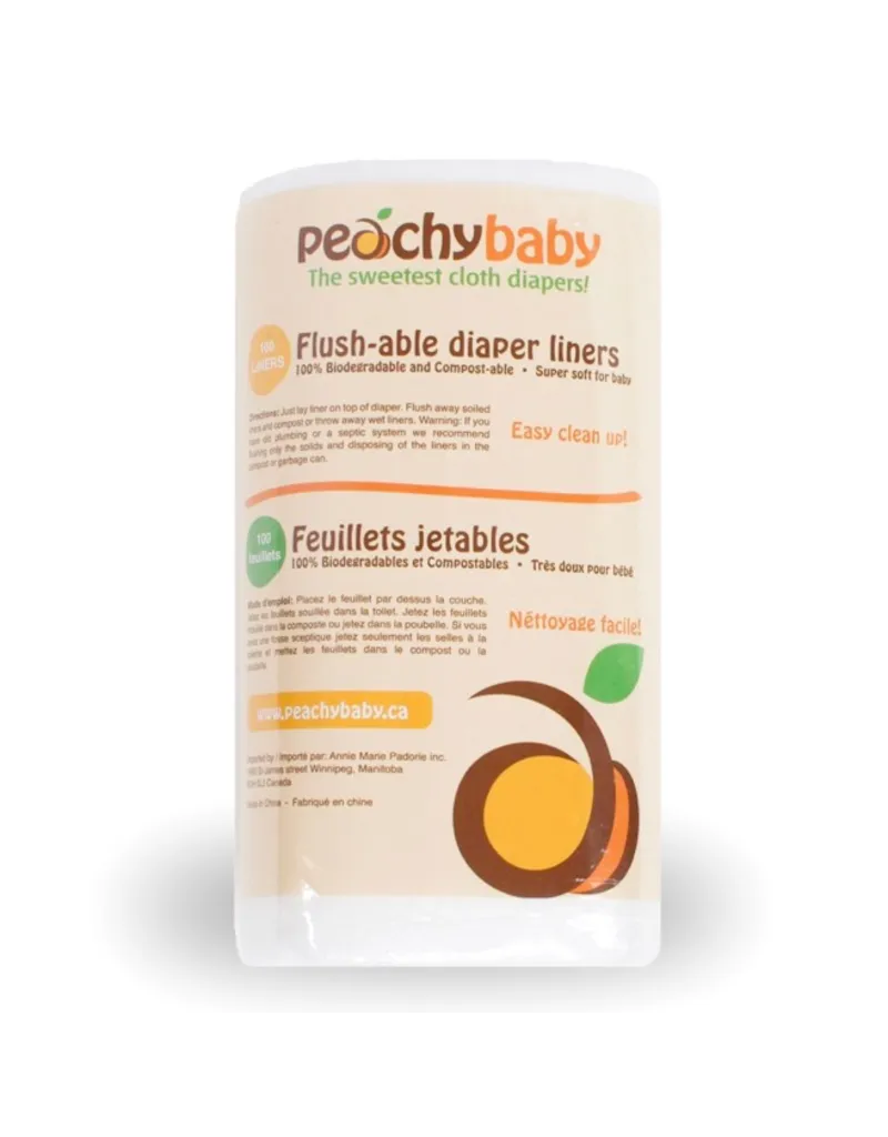 Peachy Baby Flushable Liners