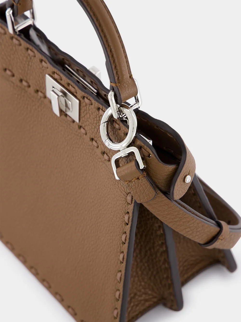 Peekaboo ISeeU Petite Brown Bag