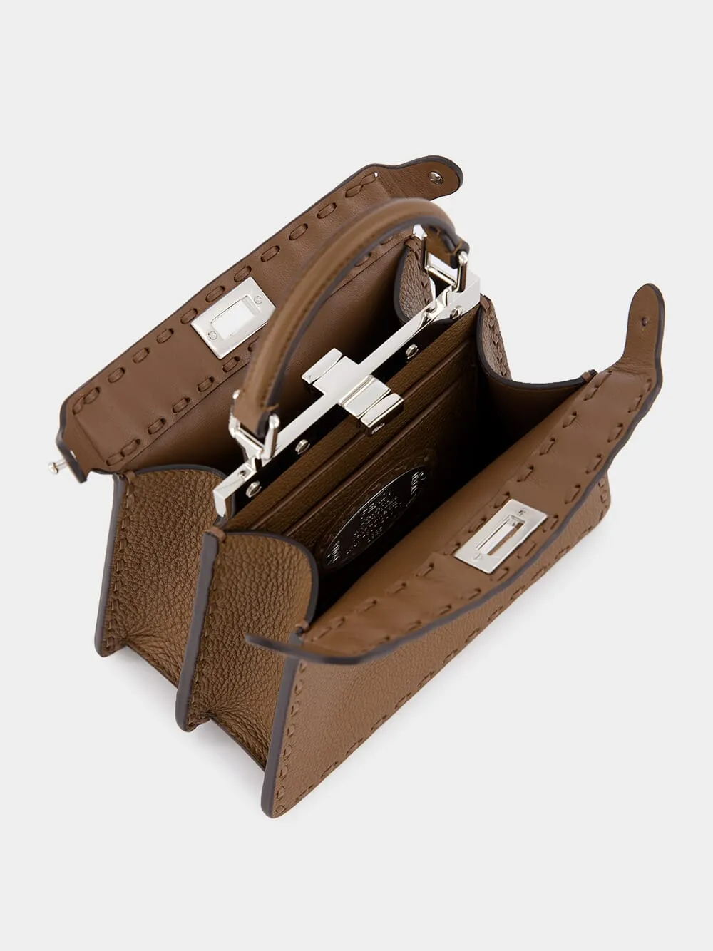Peekaboo ISeeU Petite Brown Bag