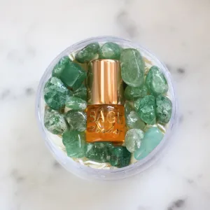 Peridot Perfume Oil Concentrate Mini Rollie with Gemstones by Sage