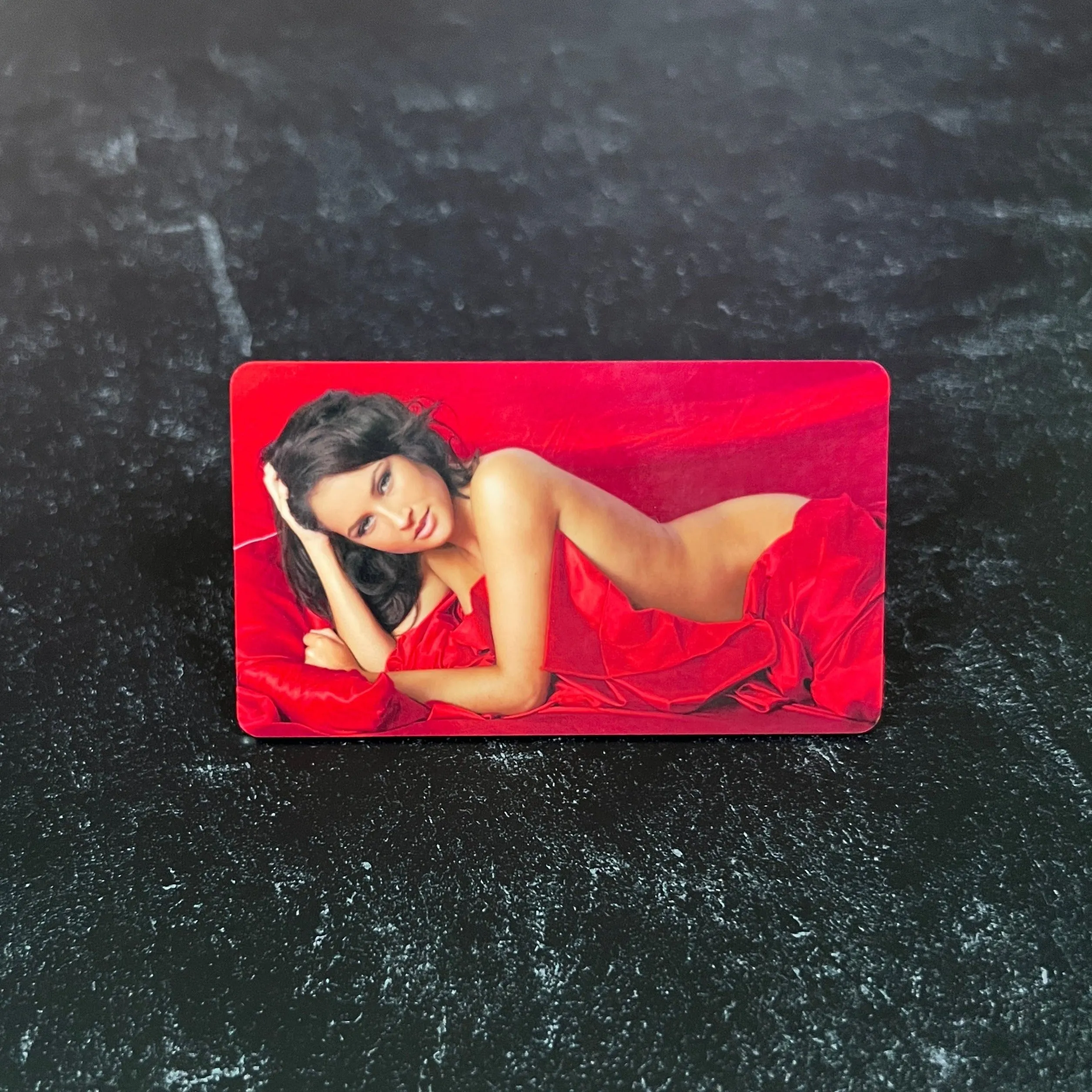 Personalized Boudoir Photo Wallet Card – Custom Color Photo with Optional Message