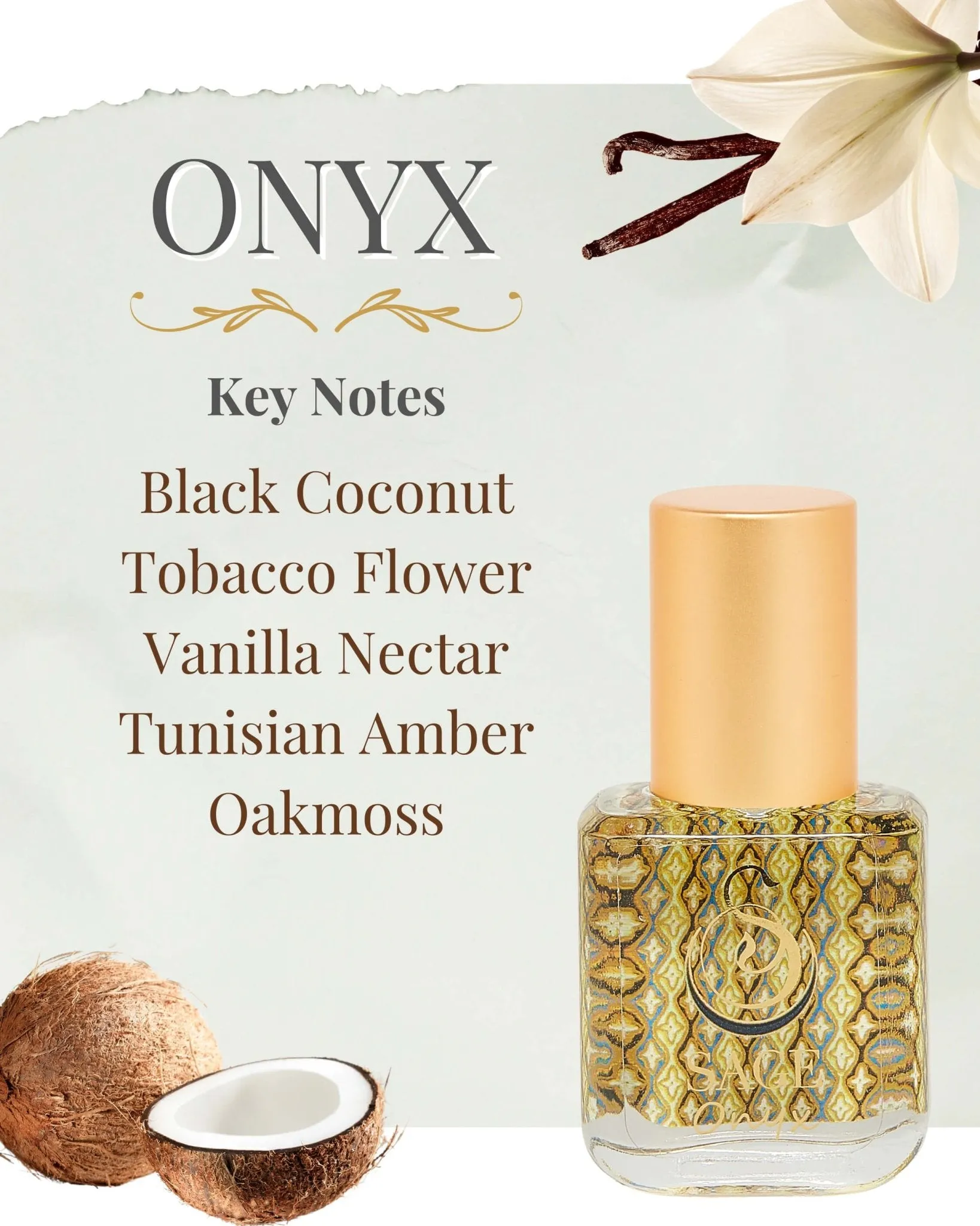 PETITE EARTHY TRIO ~ Diamond, Onyx, and Amber Organic Perfume Oil Extract Gift Set by Sage
