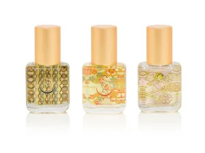 PETITE EARTHY TRIO ~ Diamond, Onyx, and Amber Organic Perfume Oil Extract Gift Set by Sage