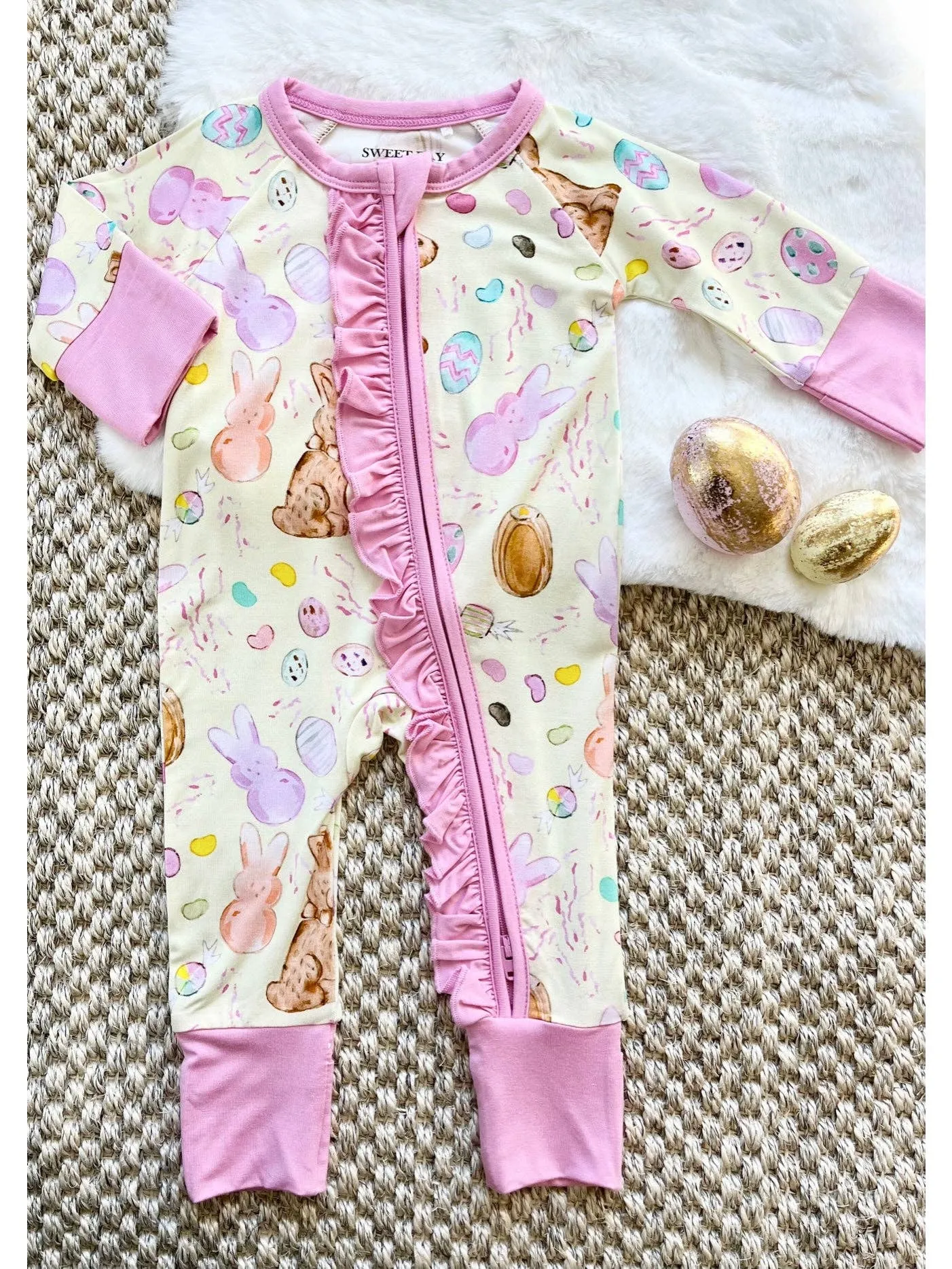 Pink Easter Candy Onesie