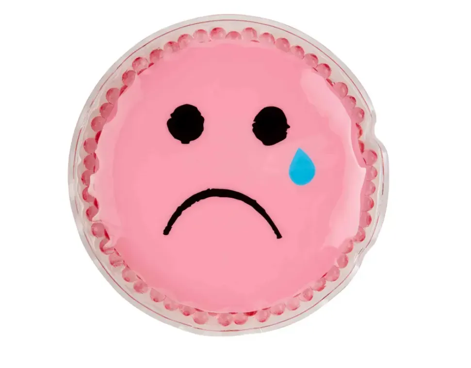 Pink Emoticon Face Ouch Pouch