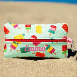 Popcicles Personalized Quilted Pouch