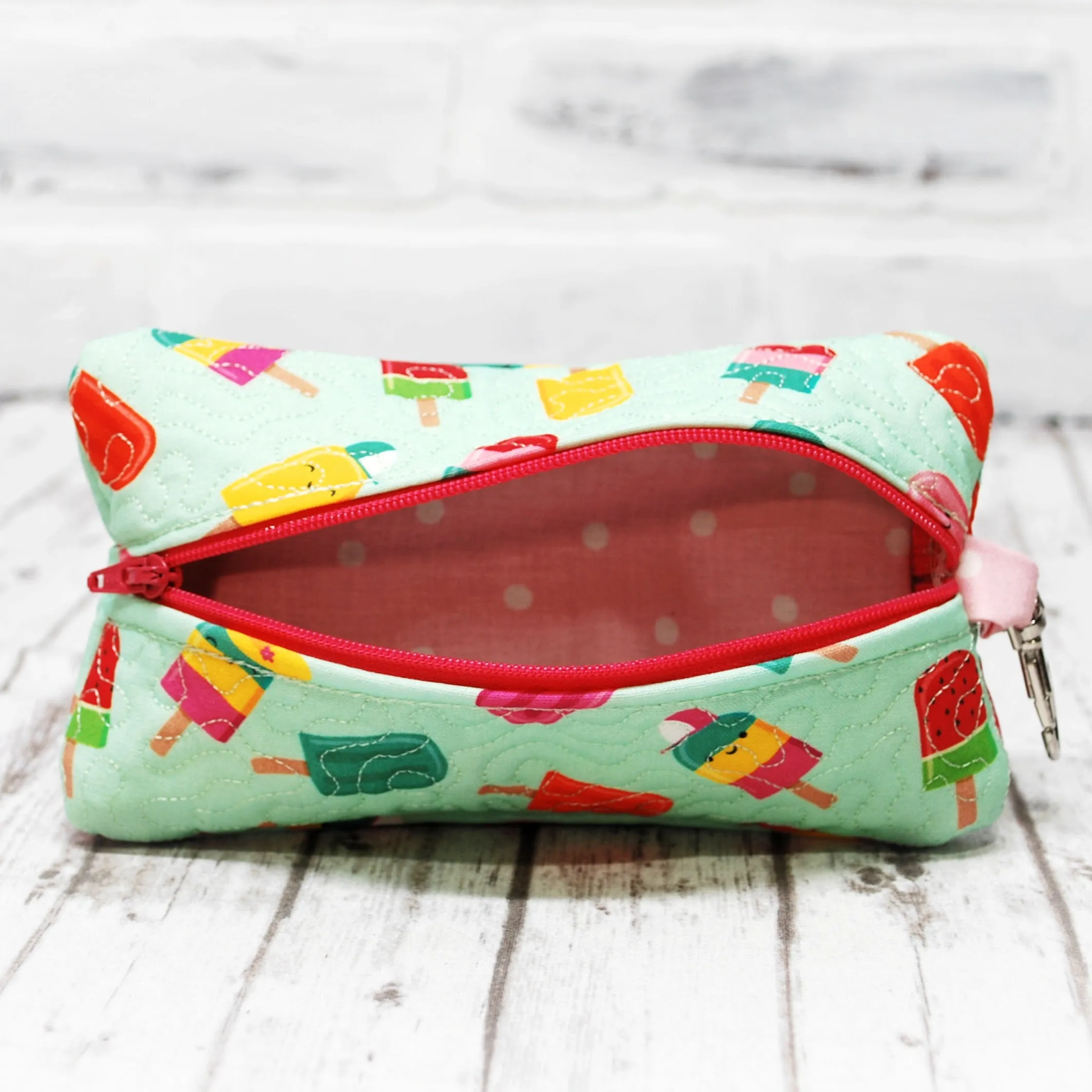 Popcicles Personalized Quilted Pouch