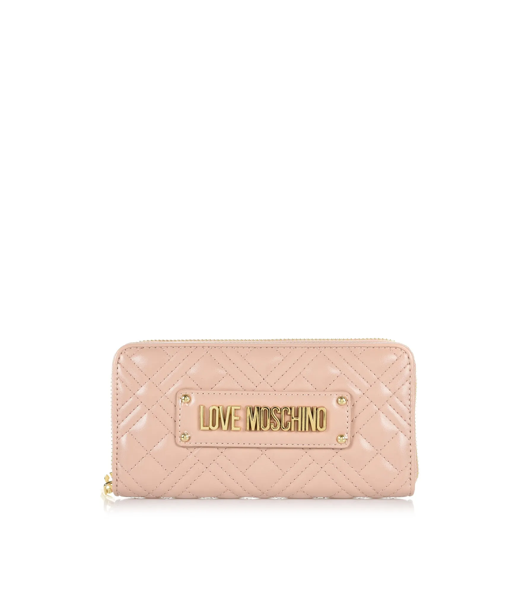 Portafoglio Quilted Nappa Pu - Rosa