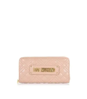 Portafoglio Quilted Nappa Pu - Rosa