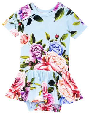 Posh Peanut Country Rose S/S Twirl Skirt Bodysuit