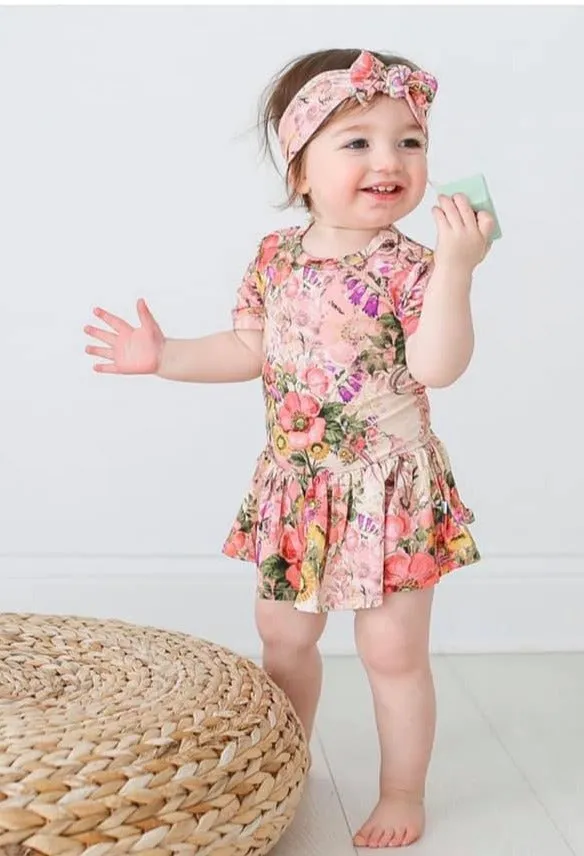 Posh Peanut June S/S Twirl Skirt Bodysuit
