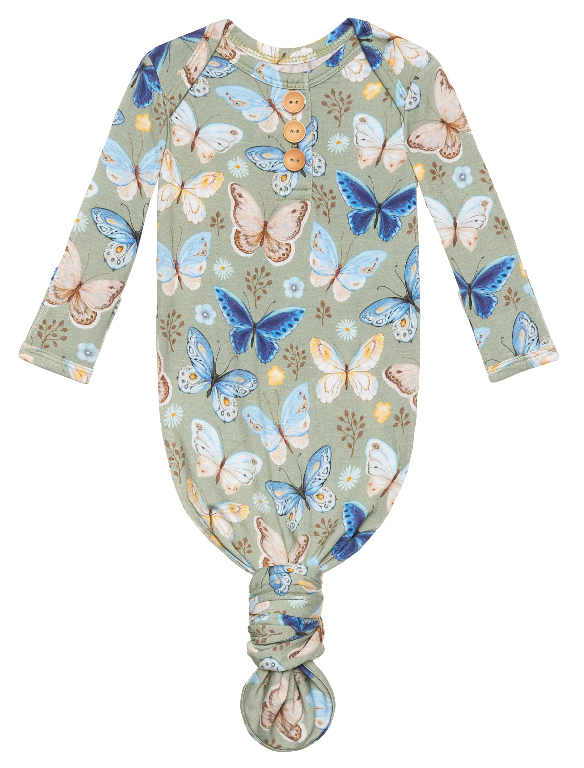 Posh Peanut Lucy Wood Button Knotted Gown