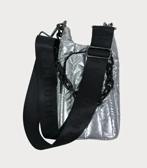 Purse -  Roxy Liquid Quilted Water Bottle Bag - Silver
