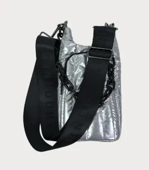 Purse -  Roxy Liquid Quilted Water Bottle Bag - Silver