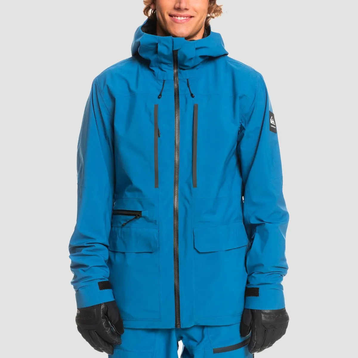Quiksilver S Carlson Stretch Quest 15K Snow Jacket Bright Cobalt