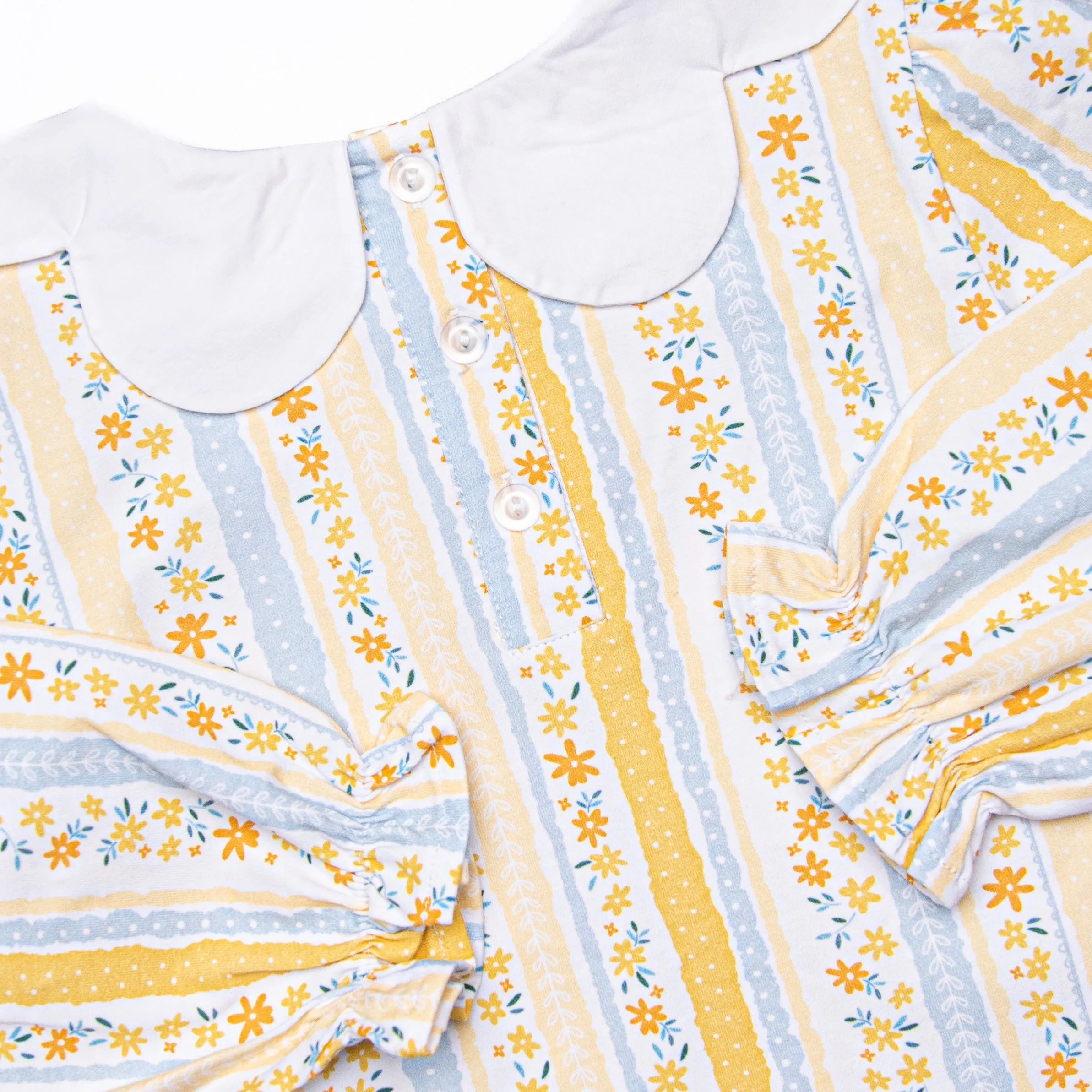 Quilted Quinn Diaper Set, Yellow