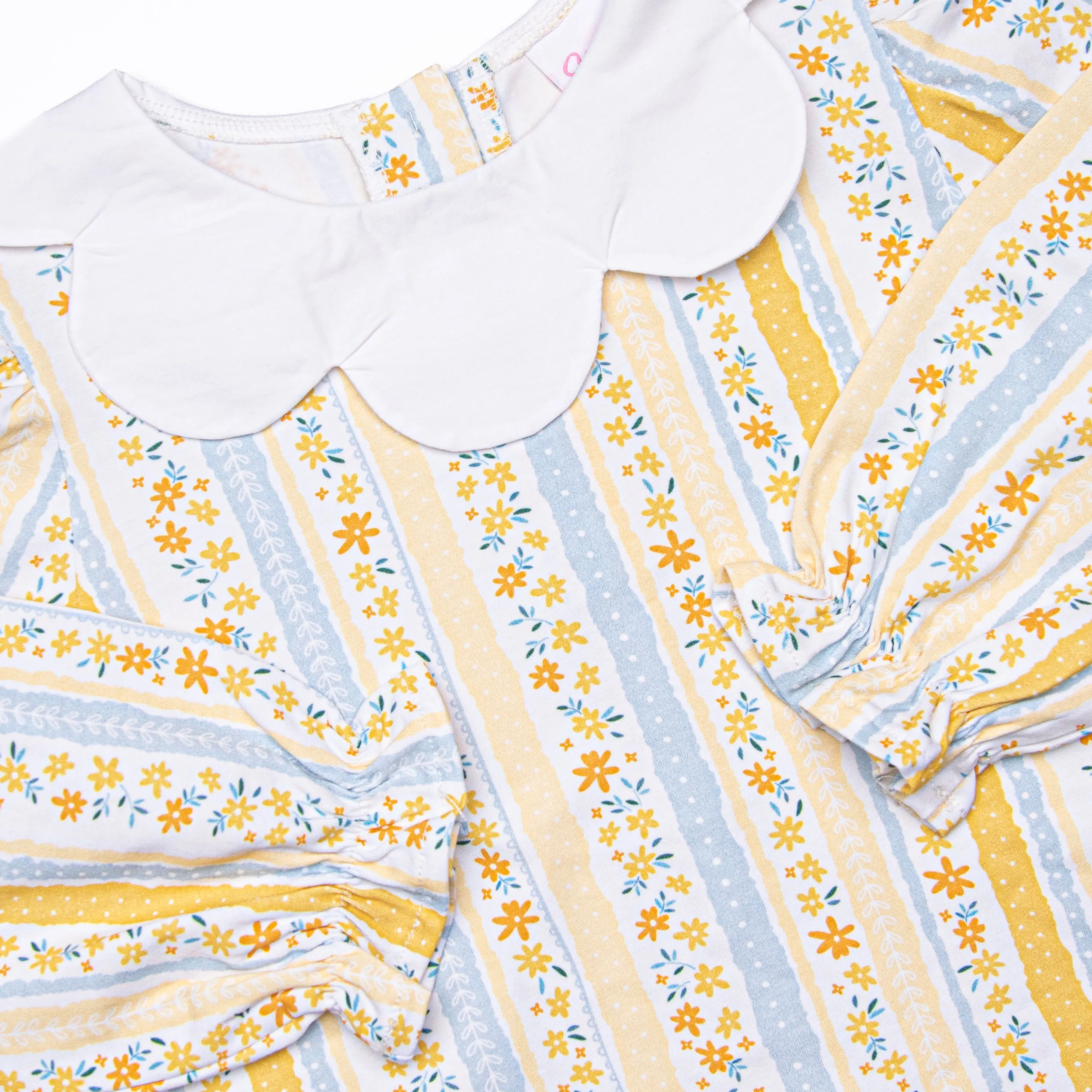 Quilted Quinn Diaper Set, Yellow